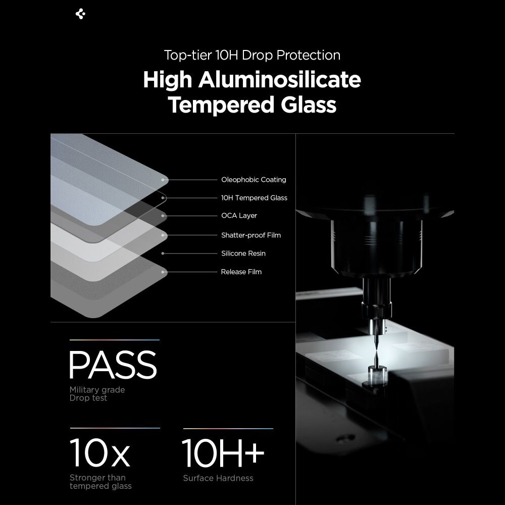 Spigen Glas.Tr Ez Fit Pro HD karkaistu lasi 2-pack Samsung Galaxy S26+ -puhelimelle