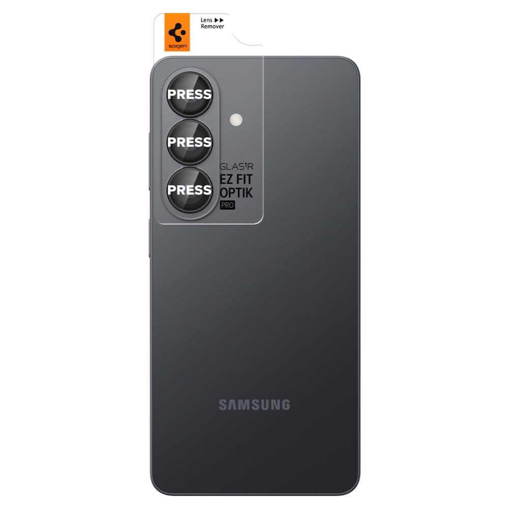Spigen Glas.Tr Ez Fit Optik Pro HD -kamerasuoja 2-pack Samsung Galaxy S26+:lle - musta