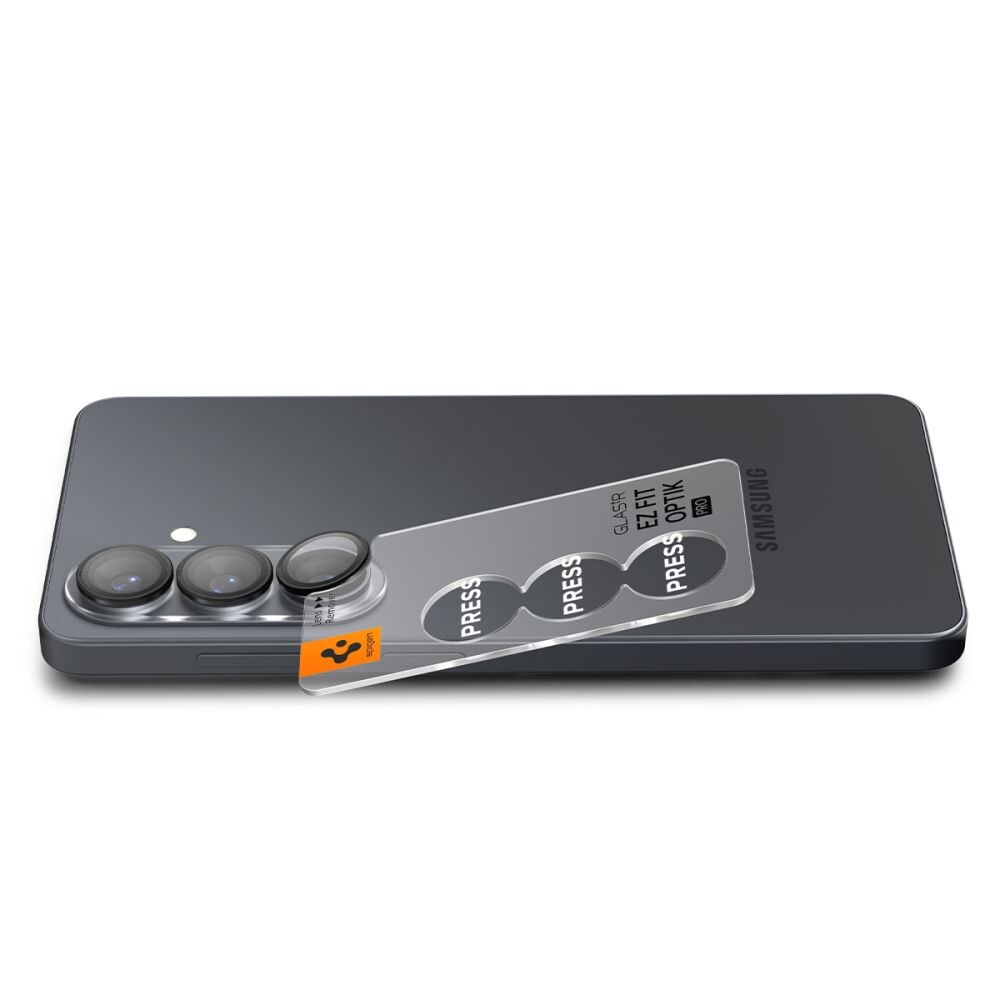 Spigen Glas.Tr Ez Fit Optik Pro HD -kamerasuoja 2-pack Samsung Galaxy S26+:lle - musta