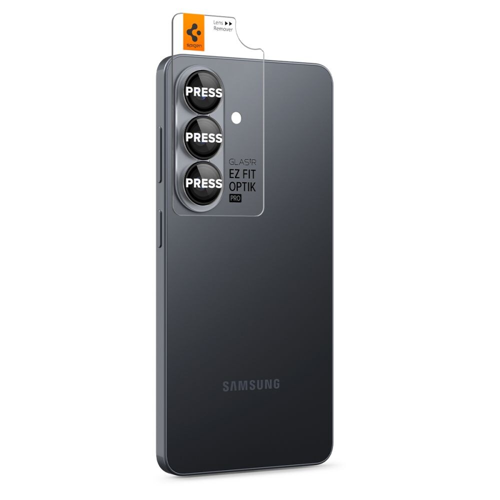 Spigen Glas.Tr Ez Fit Optik Pro HD -kamerasuoja 2-pack Samsung Galaxy S26+:lle - musta