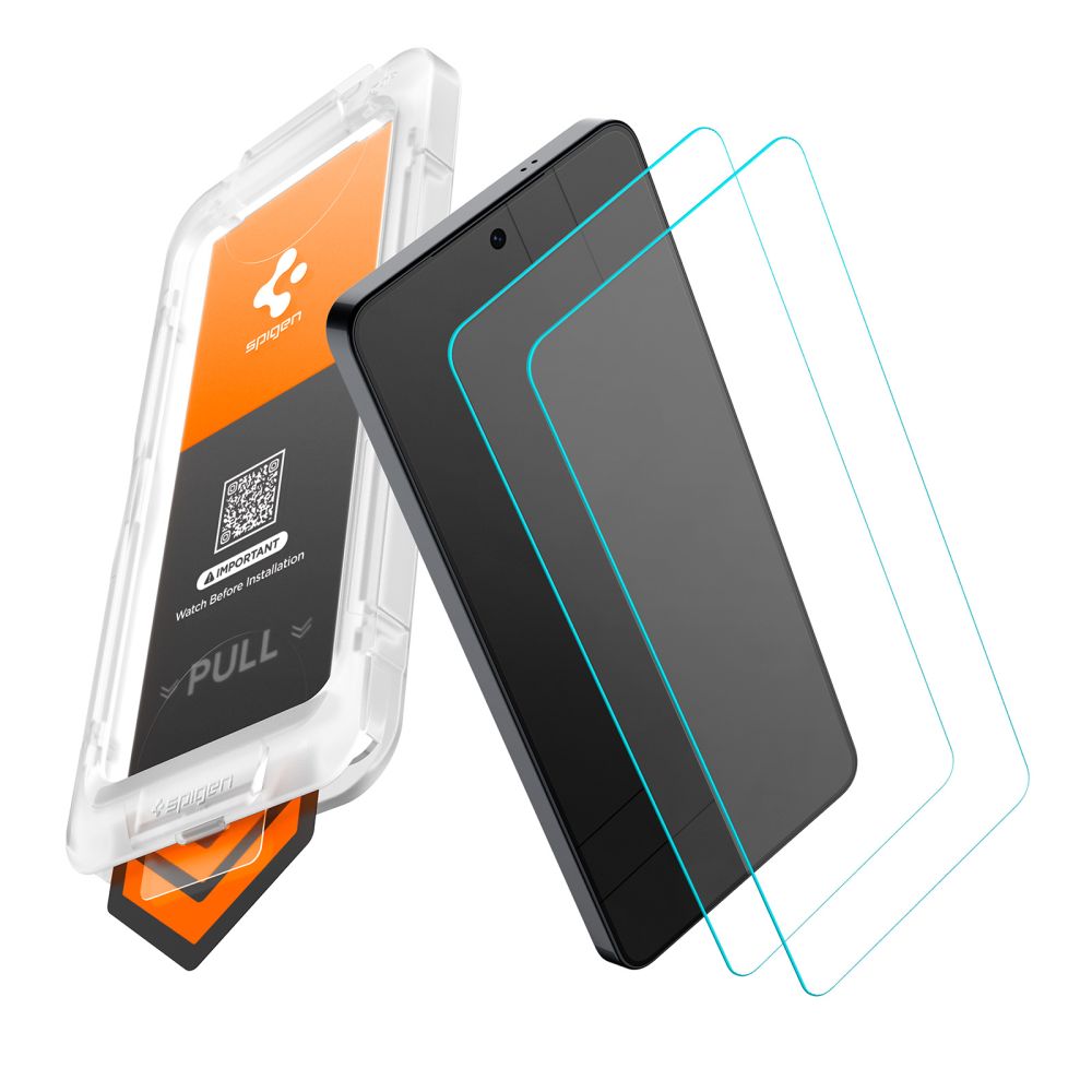Spigen Glas.Tr Ez Fit Pro HD karkaistu lasi 2-pack Samsung Galaxy S26 -puhelimelle