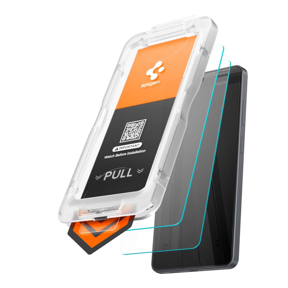 Spigen Glas.Tr Ez Fit Pro HD karkaistu lasi 2-pack Samsung Galaxy S26 -puhelimelle