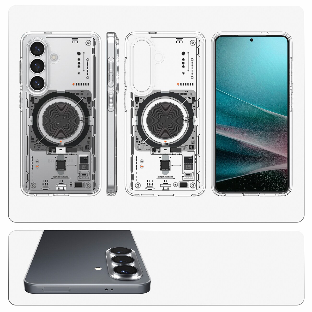 Spigen Ultra Hybrid Mag Mag MagSafe kotelo Samsung Galaxy S26+ Neo One - läpinäkyvä - läpinäkyvä