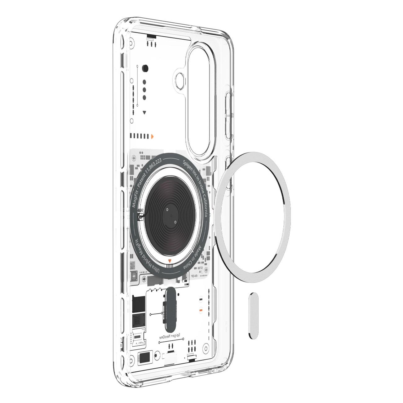 Spigen Ultra Hybrid Mag Mag MagSafe kotelo Samsung Galaxy S26 Neo One - läpinäkyvä - läpinäkyvä