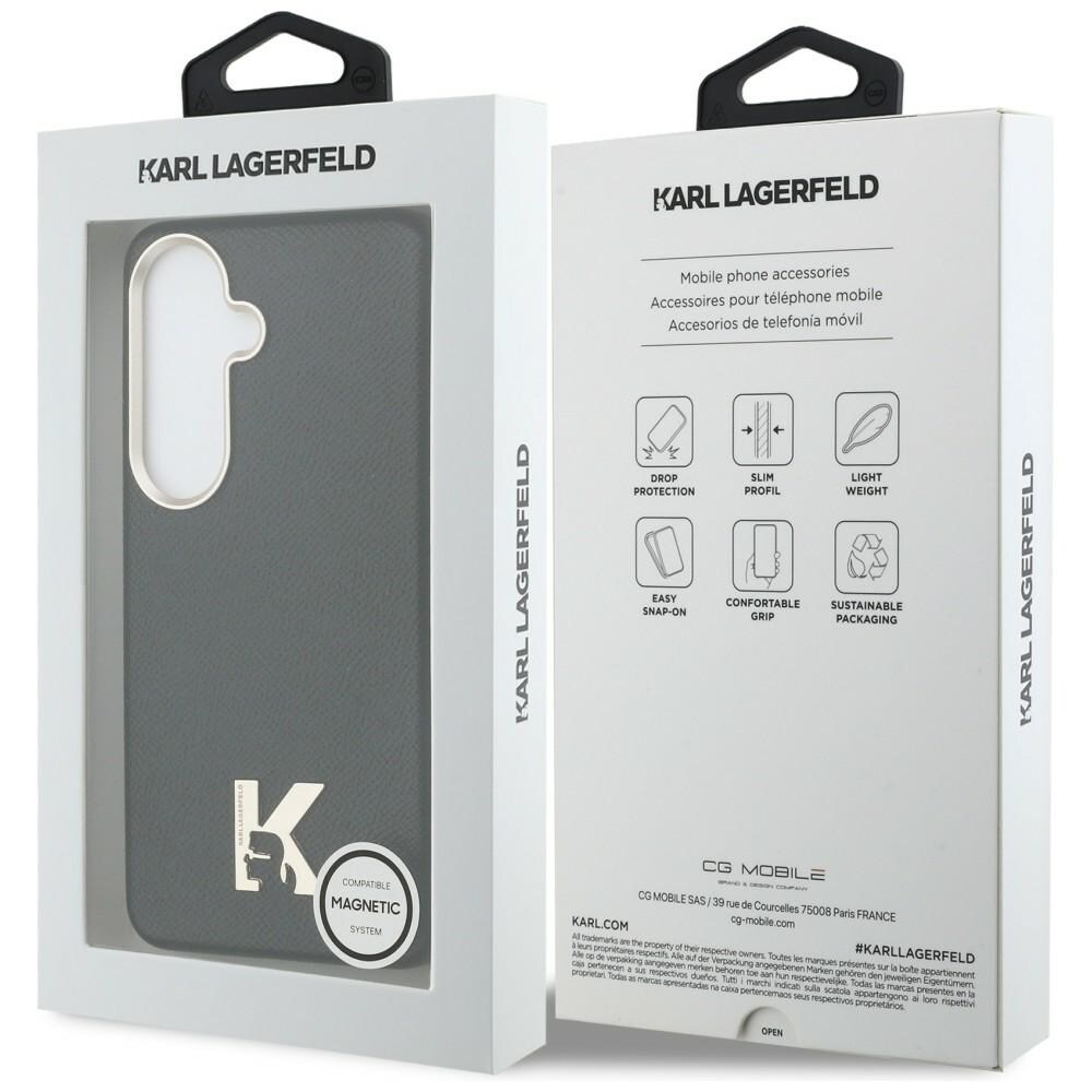 Karl Lagerfeld K Metal Logo MagSafe Kotelo Samsung Galaxy S26 - musta