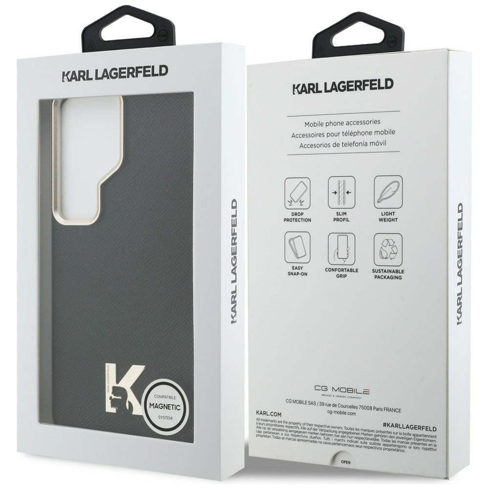 Karl Lagerfeld K Metal Logo MagSafe kotelo Samsung Galaxy S26 Ultra - musta