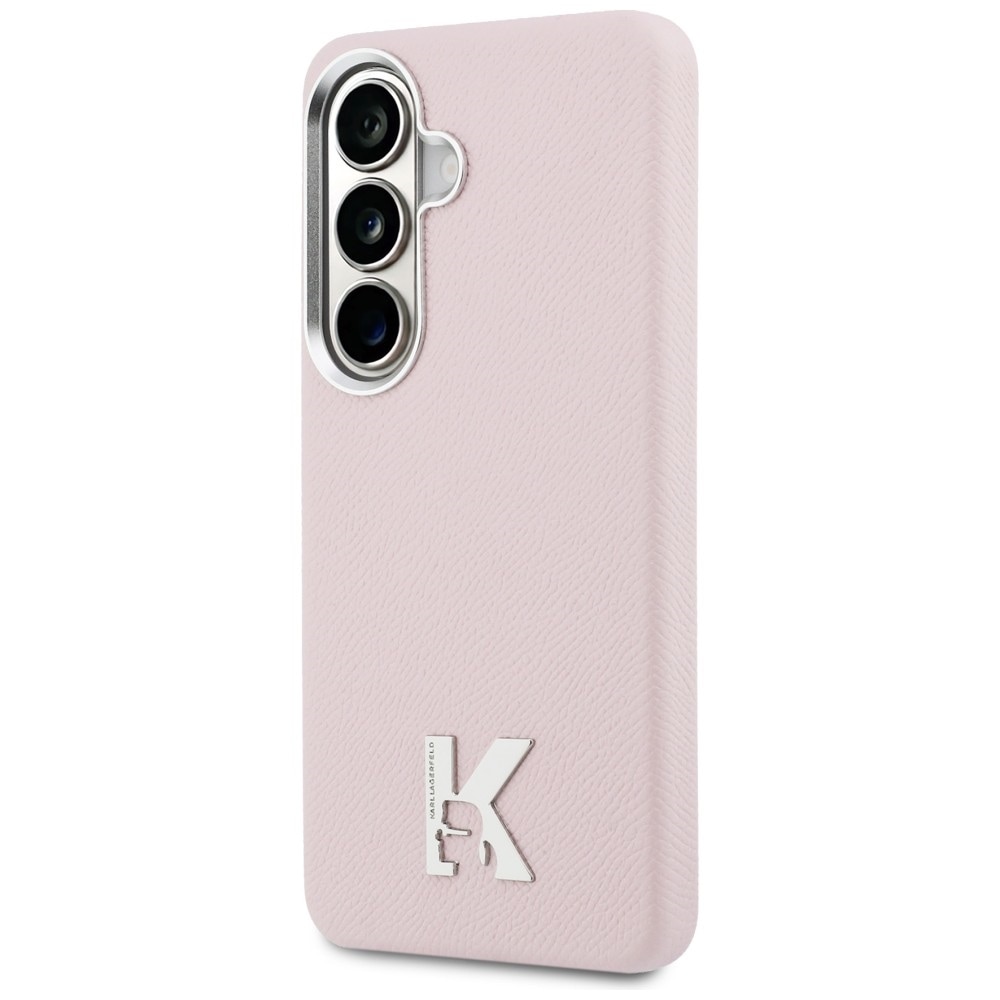 Karl Lagerfeld K Metal Logo MagSafe Case for Samsung Galaxy S26 - vaaleanpunainen