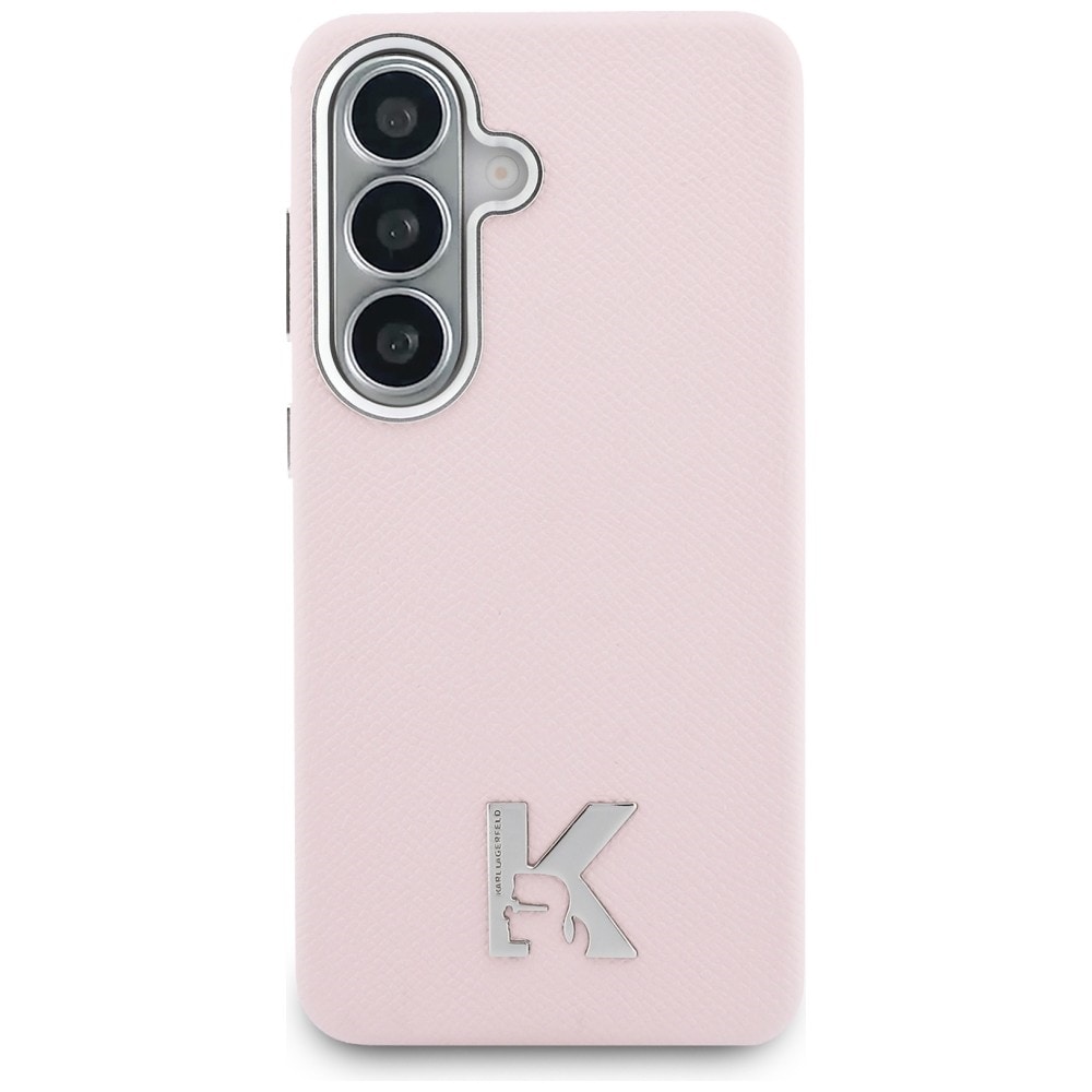 Karl Lagerfeld K Metal Logo MagSafe Case for Samsung Galaxy S26 - vaaleanpunainen
