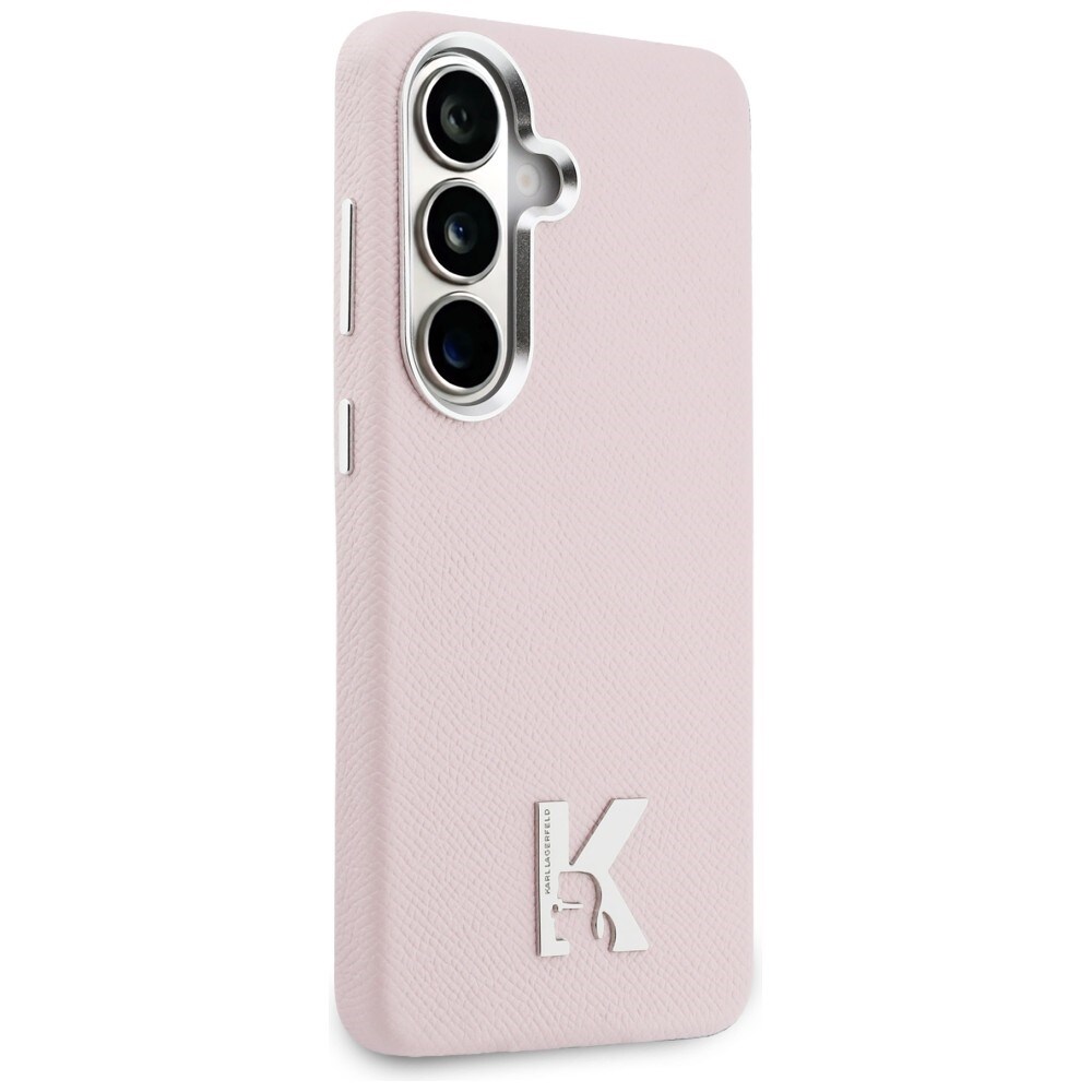 Karl Lagerfeld K Metal Logo MagSafe Case for Samsung Galaxy S26 - vaaleanpunainen