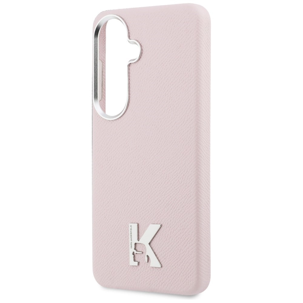 Karl Lagerfeld K Metal Logo MagSafe Case for Samsung Galaxy S26 - vaaleanpunainen