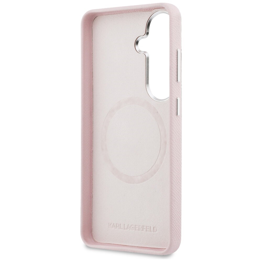 Karl Lagerfeld K Metal Logo MagSafe Case for Samsung Galaxy S26 - vaaleanpunainen