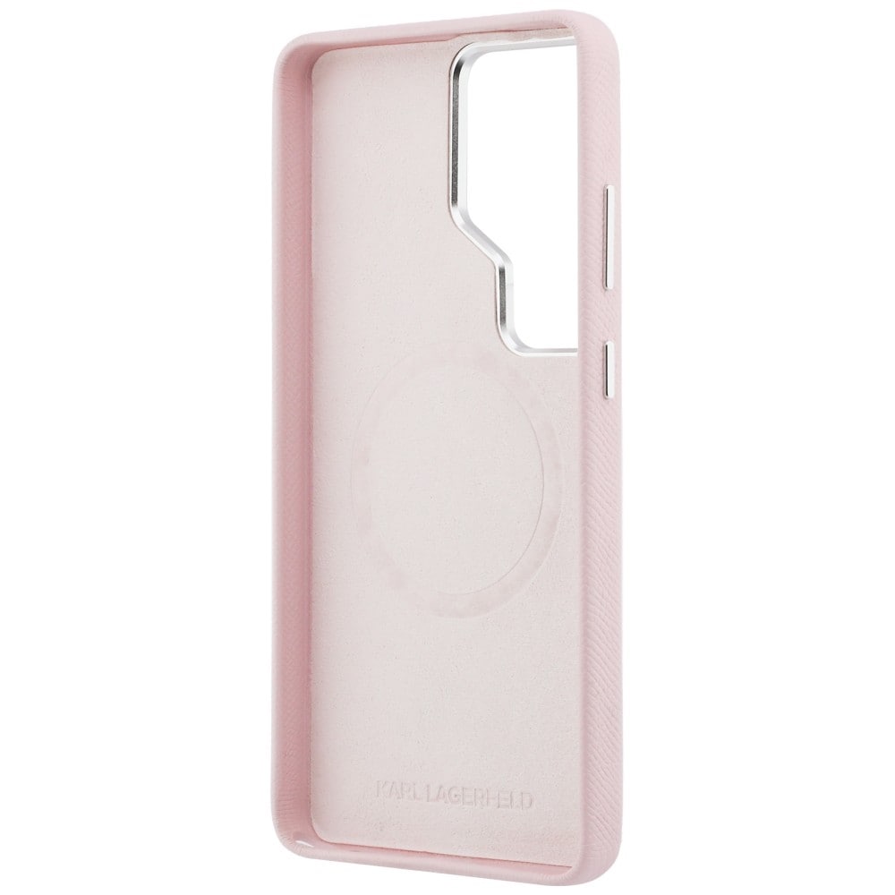 Karl Lagerfeld K Metal Logo MagSafe Case for Samsung Galaxy S26 Ultra - vaaleanpunainen