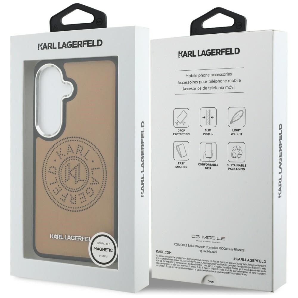 Karl Lagerfeld rei'itetty KL MagSafe Case for Samsung Galaxy S26 - ruskea