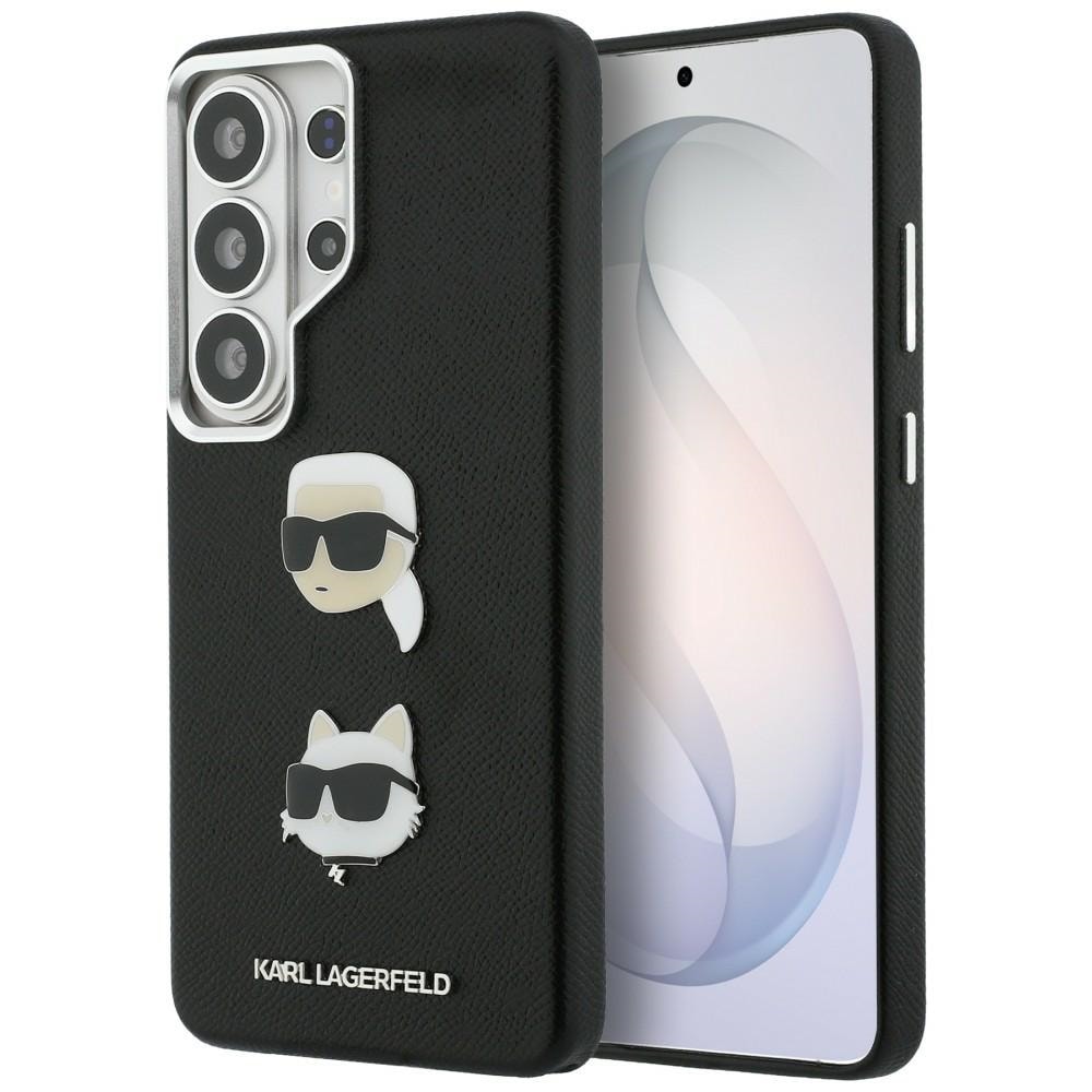 Karl Lagerfeld Saffiano Double Heads Metal Case for Samsung Galaxy S26 Ultra - musta - musta