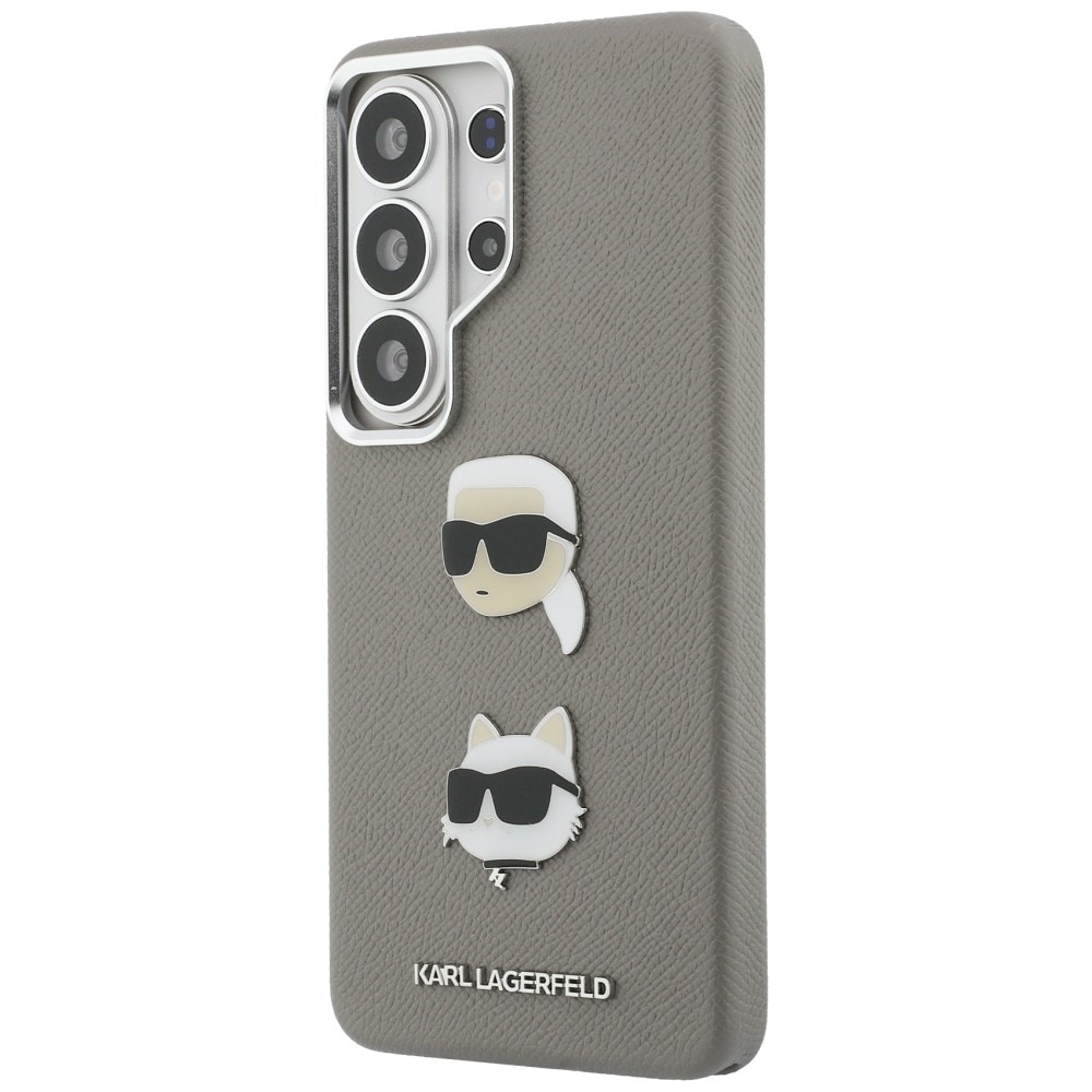 Karl Lagerfeld Saffiano Double Heads Metal kotelo Samsung Galaxy S26 Ultra - hopea - hopea
