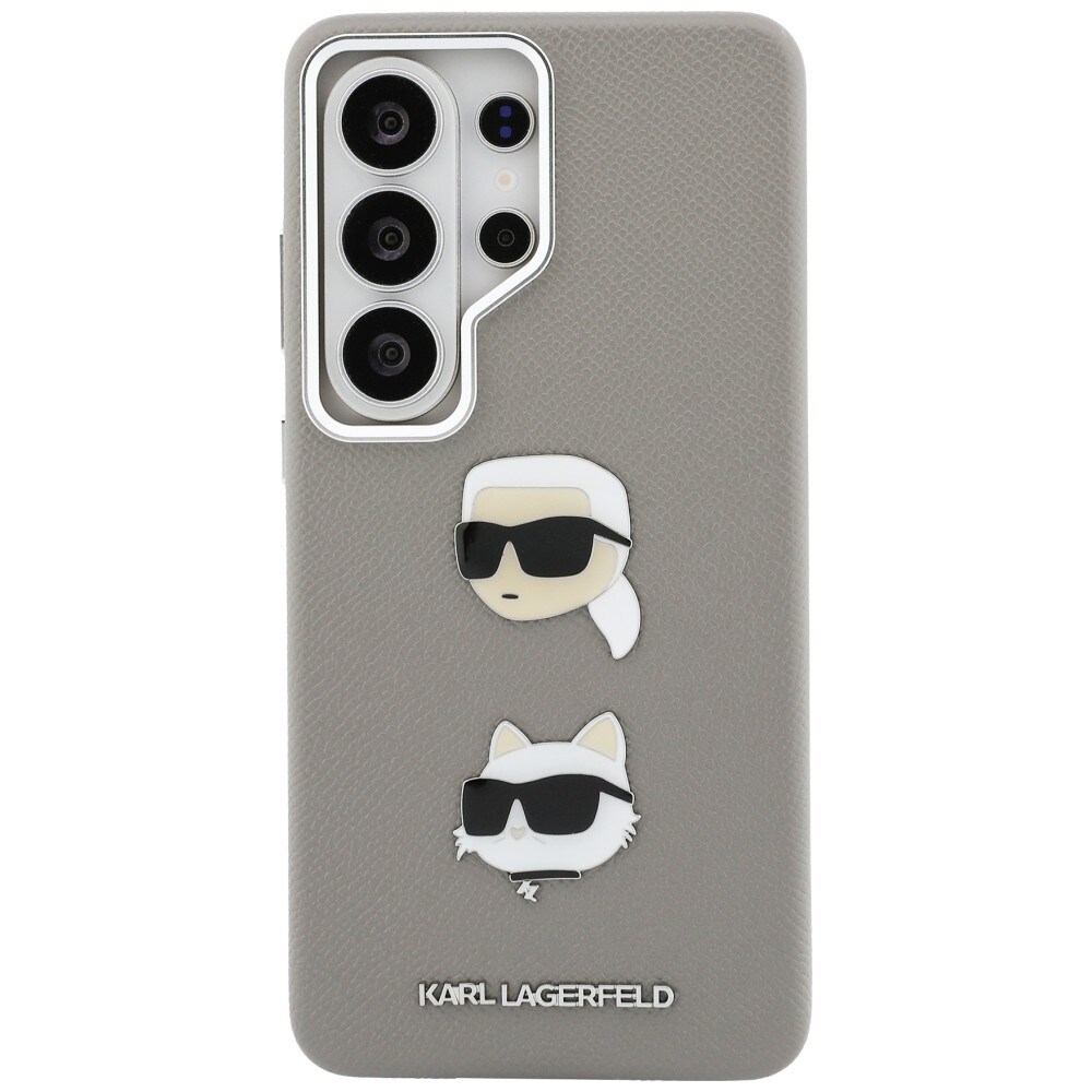 Karl Lagerfeld Saffiano Double Heads Metal kotelo Samsung Galaxy S26 Ultra - hopea - hopea
