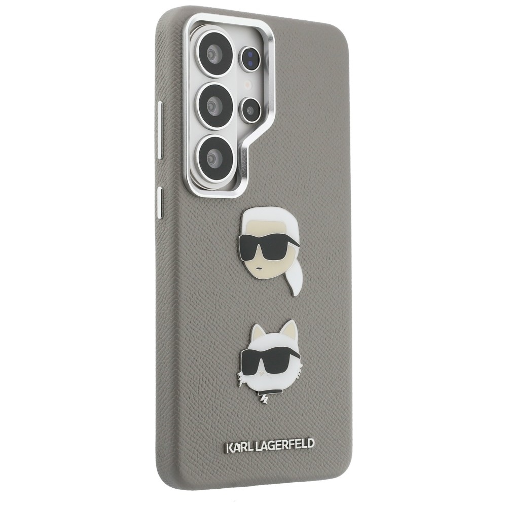 Karl Lagerfeld Saffiano Double Heads Metal kotelo Samsung Galaxy S26 Ultra - hopea - hopea
