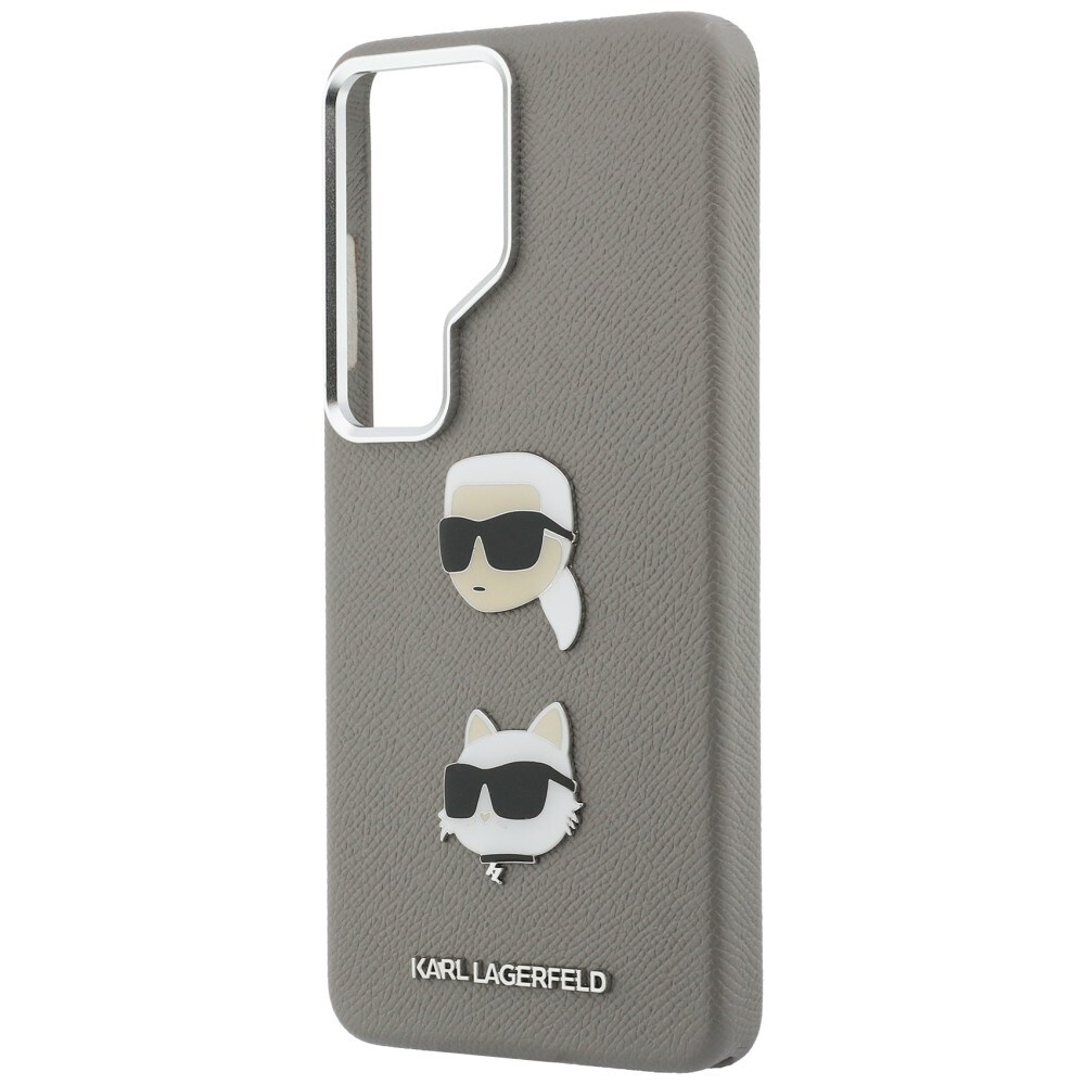 Karl Lagerfeld Saffiano Double Heads Metal kotelo Samsung Galaxy S26 Ultra - hopea - hopea