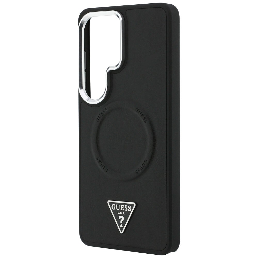 Guess Kohokuvioitu rengas Kolmio Logo MagSafe Kotelo Samsung Galaxy S26 Ultra - musta - musta
