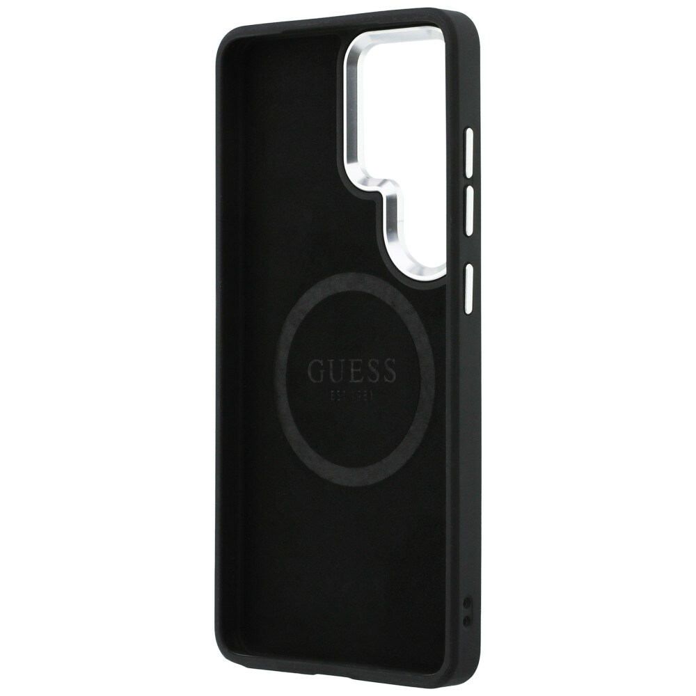 Guess Kohokuvioitu rengas Kolmio Logo MagSafe Kotelo Samsung Galaxy S26 Ultra - musta - musta