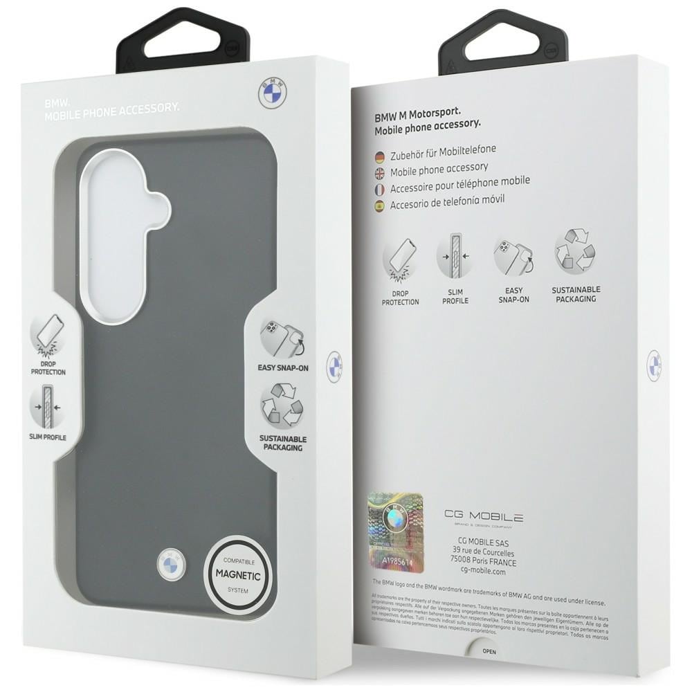 BMW Sign Metal Logo MagSafe-kotelo Samsung Galaxy S26:lle - musta