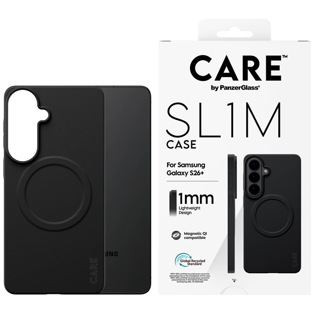 CARE by PanzerGlass SL1M Kotelo Samsung Galaxy S26+ - musta