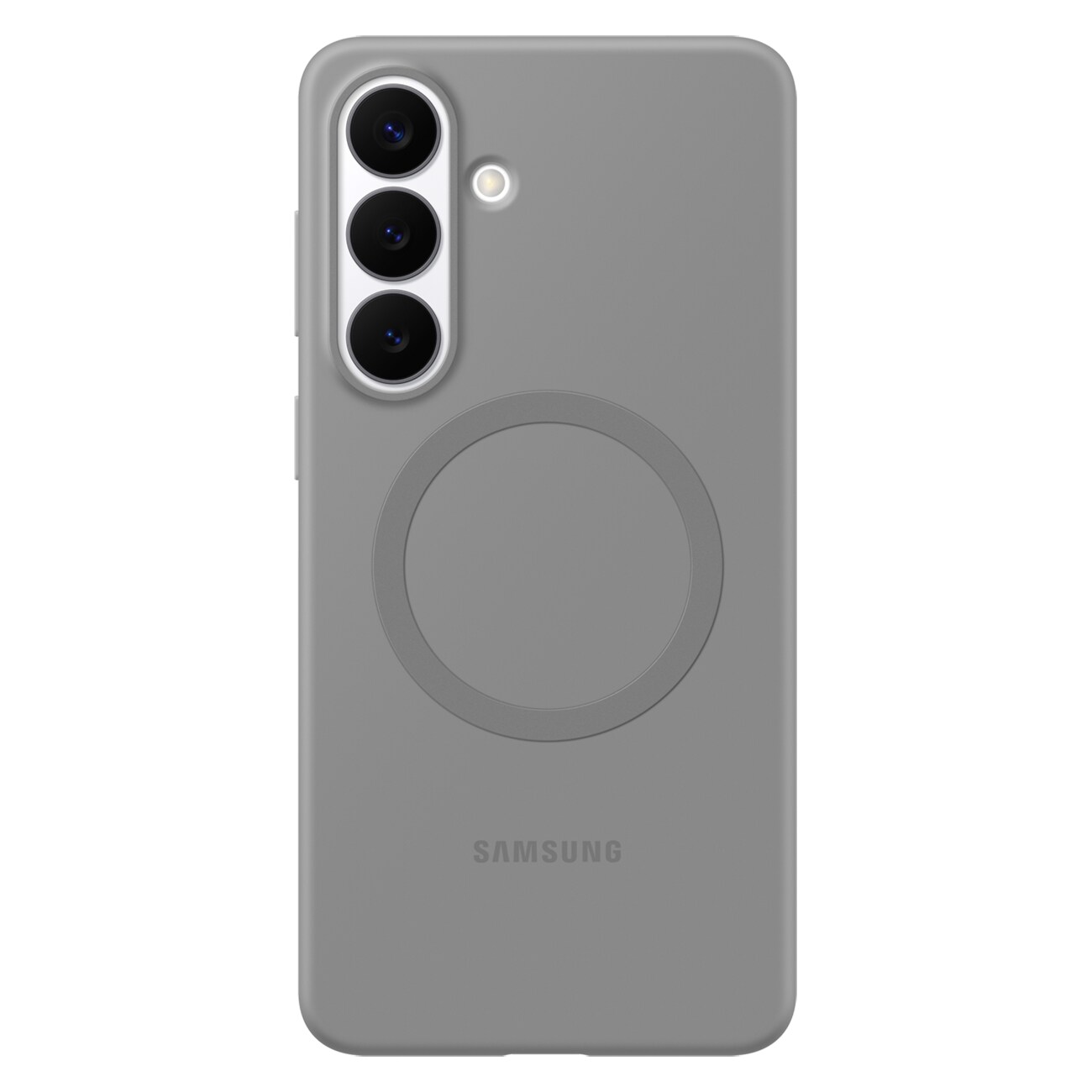 Samsung Silikoni Magnet suojakotelo Samsung Galaxy S26:lle, MagSafe-yhteensopiva - harmaa