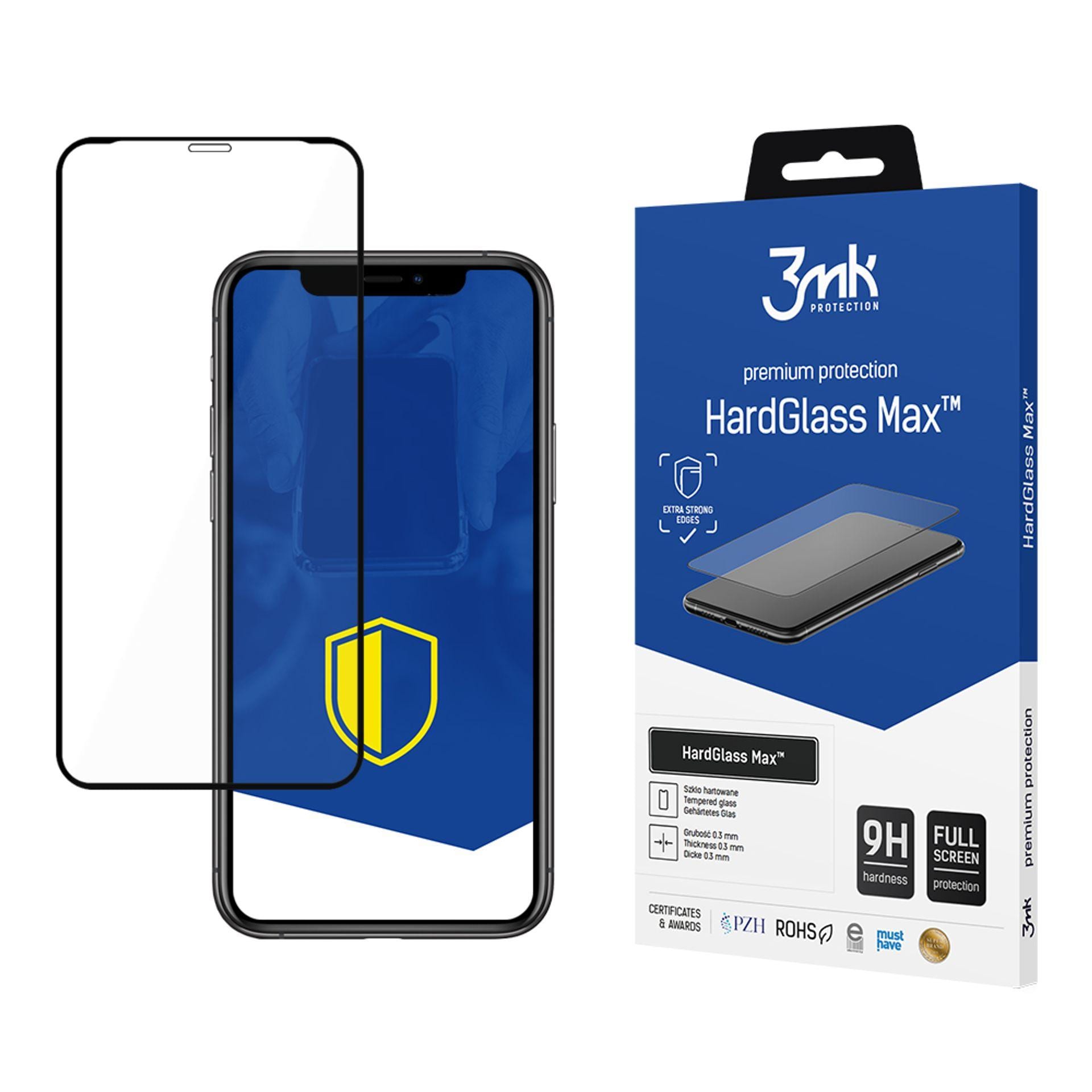 3mk HardGlass Max -karkaistu lasi iPhone Xr:lle