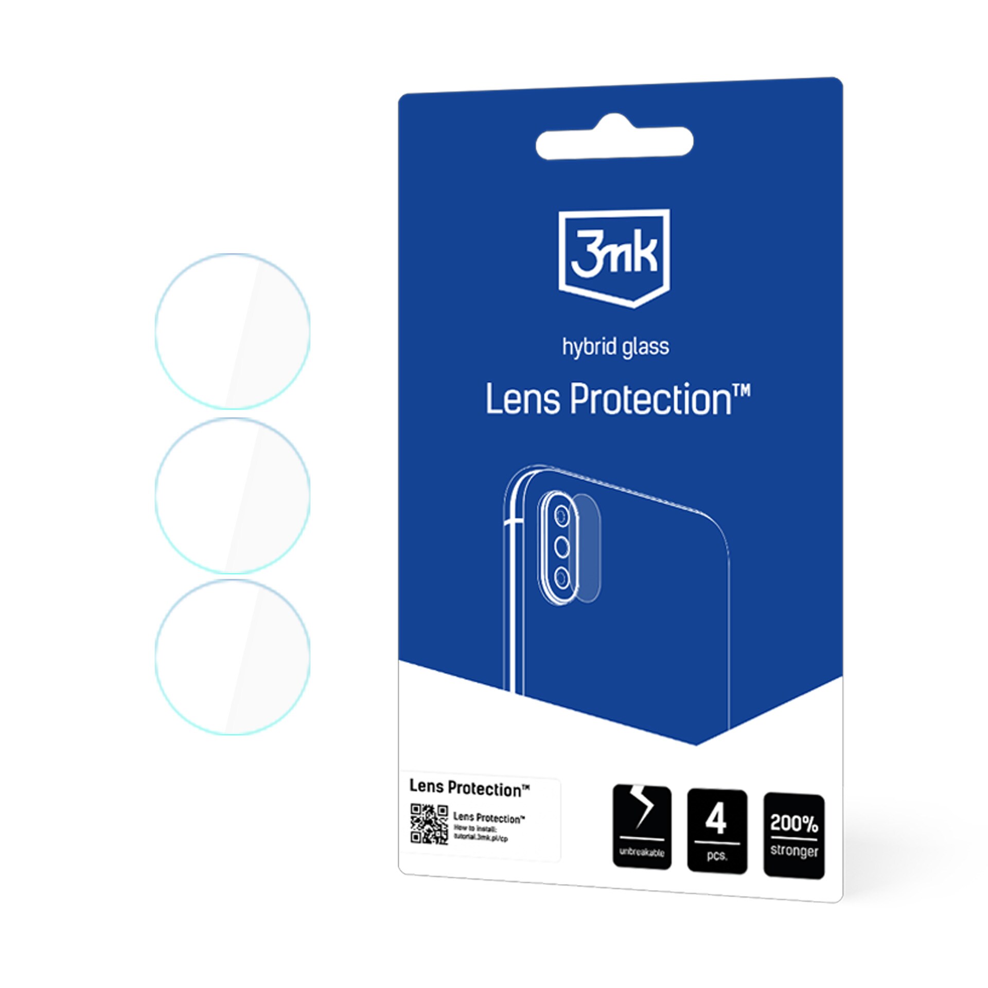 3mk Lens Protection™ hybridi kameran linssin suojalasi Samsung Galaxy S24 FE:lle