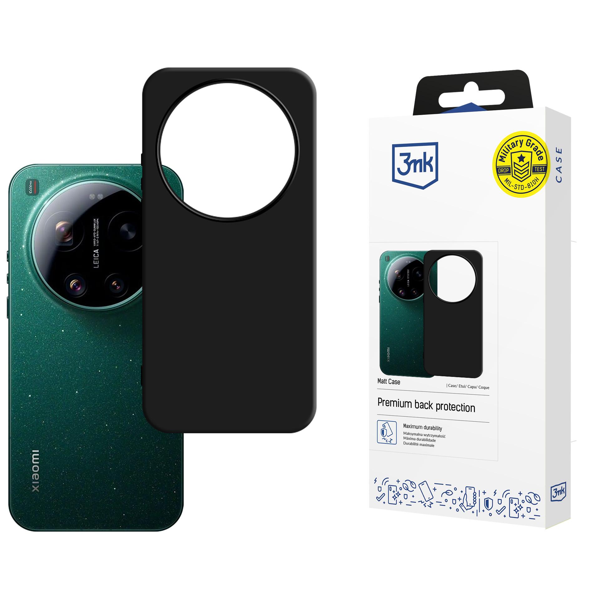 3mk Matt Case for Xiaomi 17 Ultra - musta