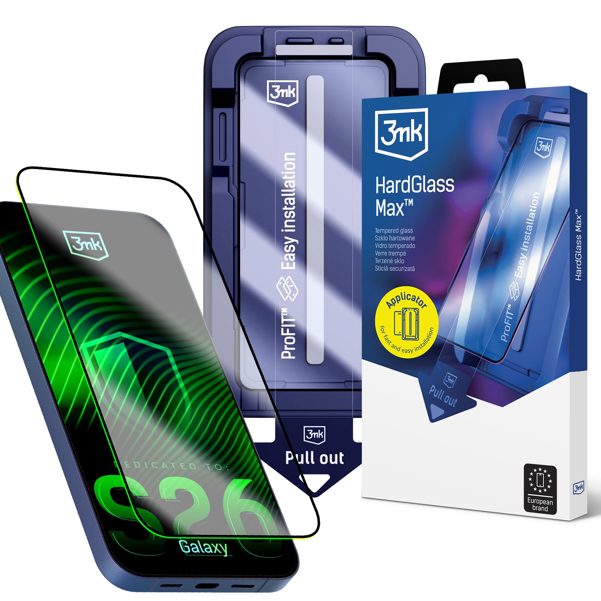 3mk HardGlass Max karkaistu lasi Samsung Galaxy S26 -puhelimelle