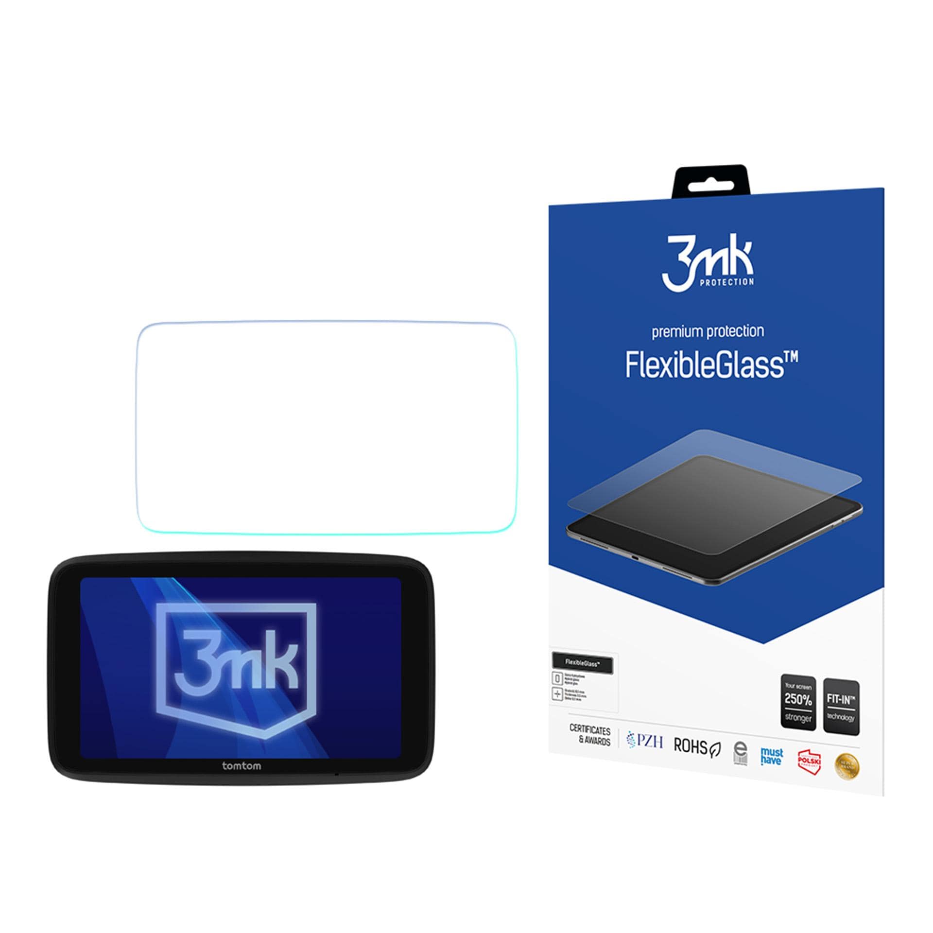 3mk FlexibleGlass hybridilasi Tomtom GO Professional 6 2gen -laitteeseen