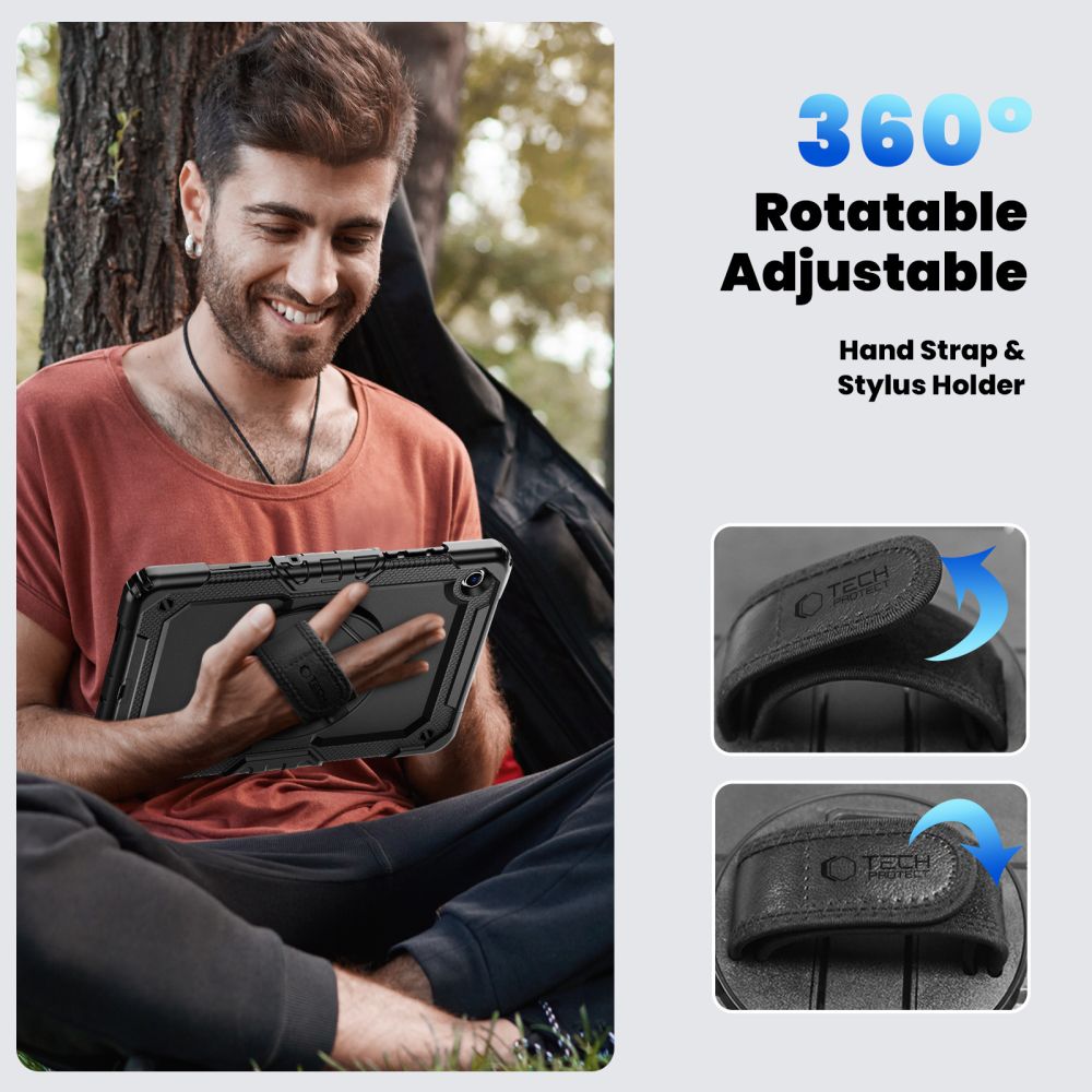 Tech-Protect Solid Case for Samsung Galaxy Tab A9+/A11+ 11.0 X210/X215/X216/X230/X235/X236 - Musta