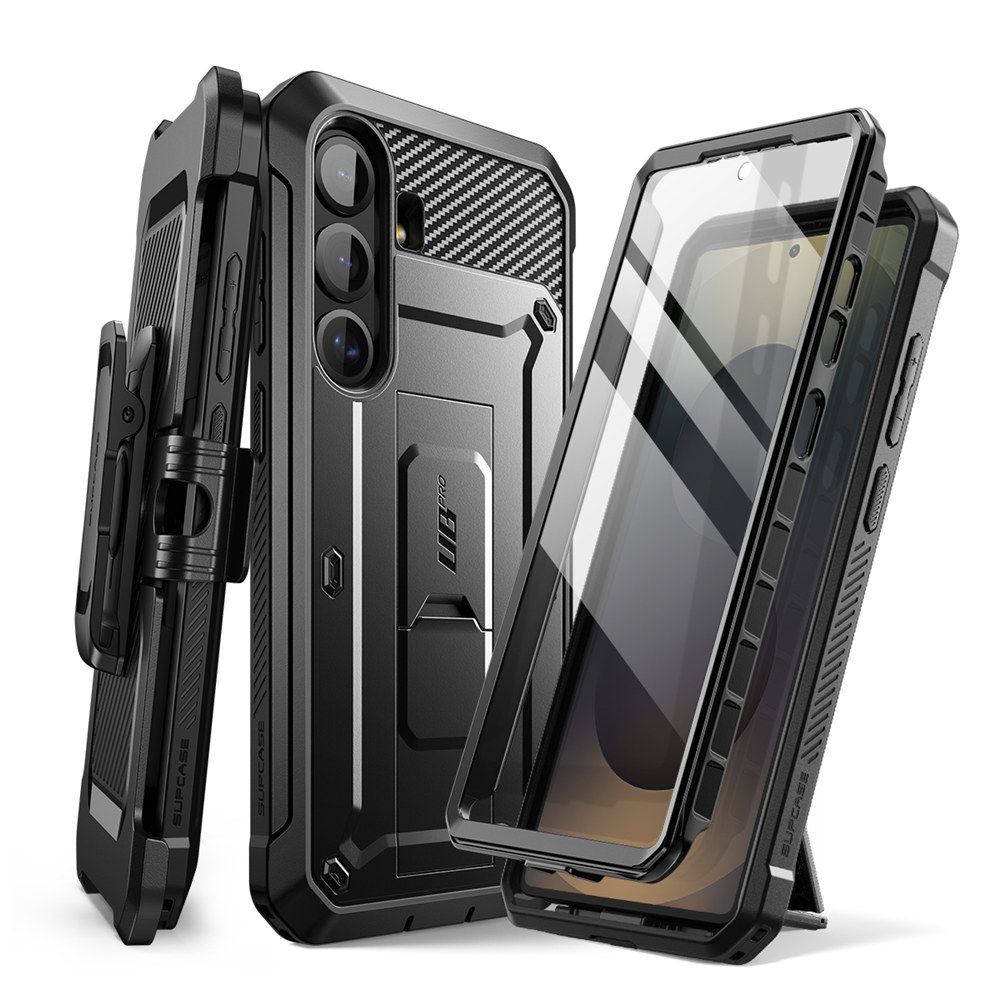 Supcase Unicorn Beetle Pro kotelo Samsung Galaxy S25 FE:lle - musta