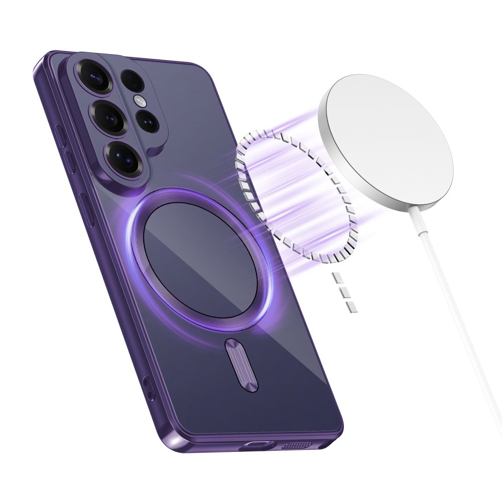 Tech-Protect MagFlex MagSafe kotelo Samsung Galaxy S26 Ultra - läpinäkyvä violetti