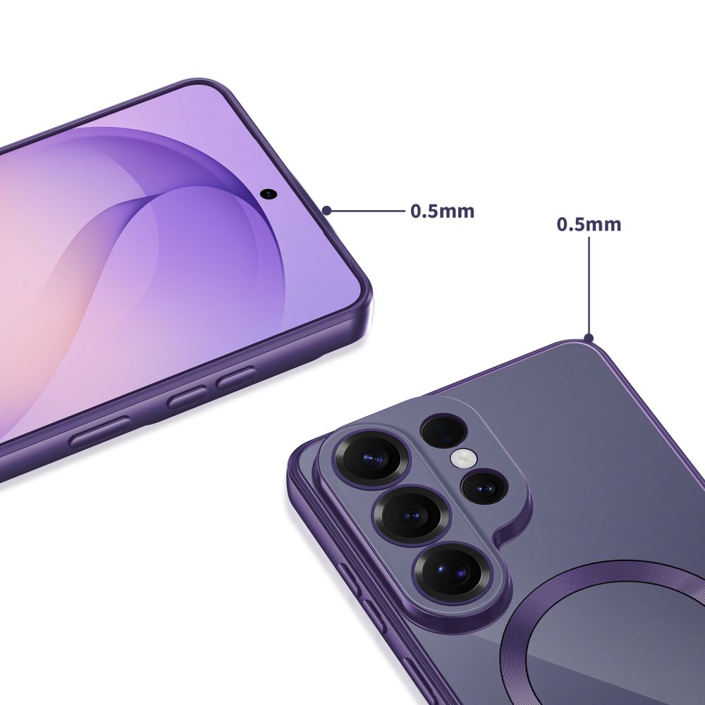 Tech-Protect MagFlex MagSafe kotelo Samsung Galaxy S26 Ultra - läpinäkyvä violetti
