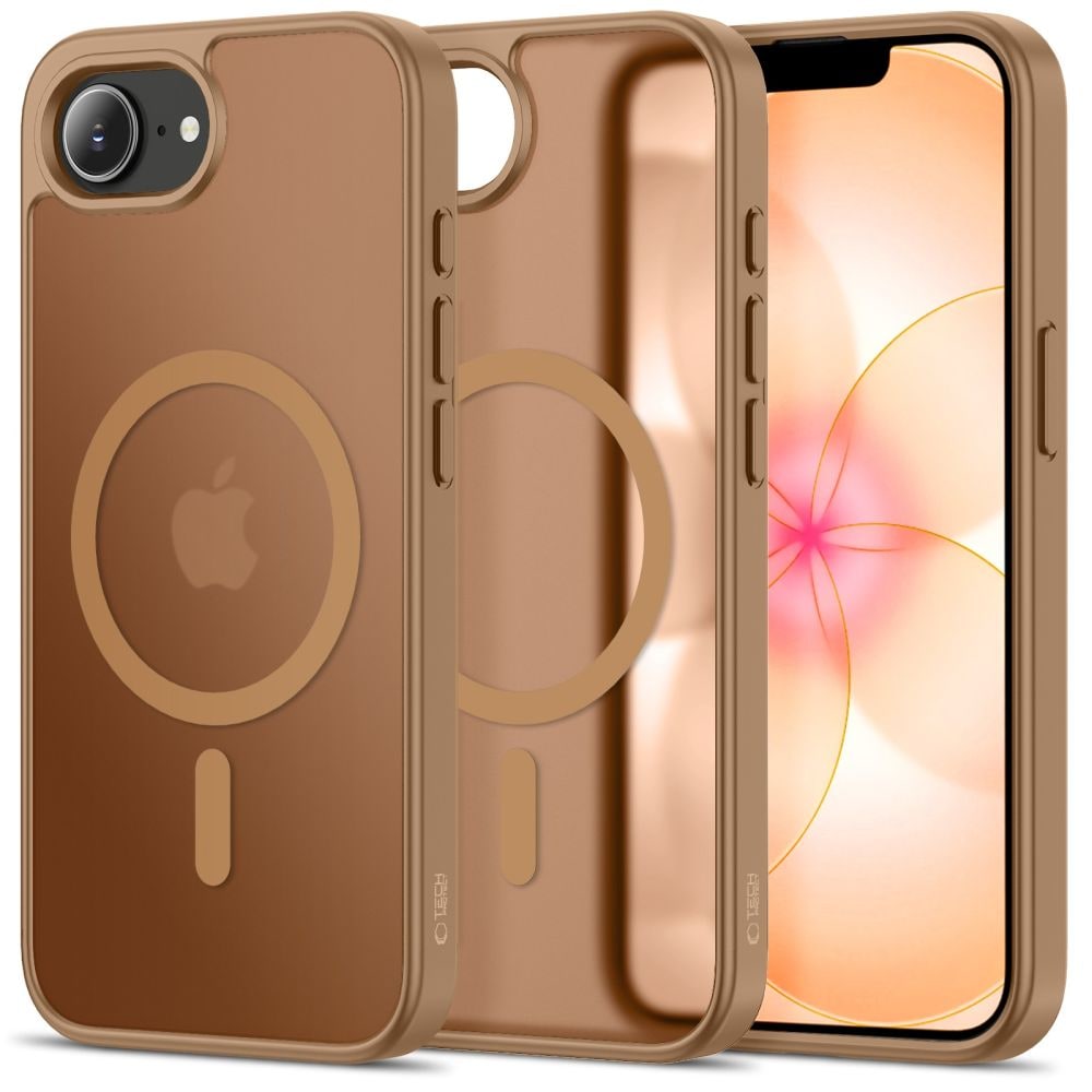 Tech-Protect BasicMag MagSafe -kotelo iPhone 16e / 17e:lle - ruskea