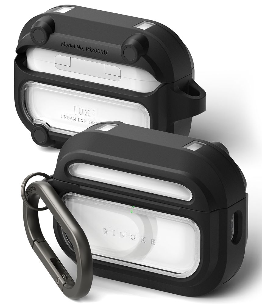 Ringke UX magneettinen kotelo AirPods Pro 3 - musta ja kirkas