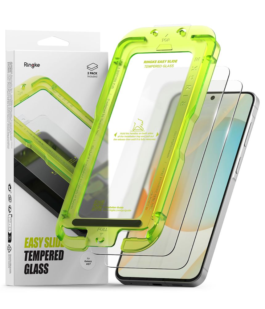 Ringke Easy Slide 2-pack karkaistu lasi Samsung Galaxy A57 5G:lle