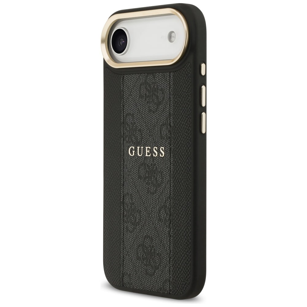 Guess 4G Stripe MagSafe -kotelo iPhone Airille - musta