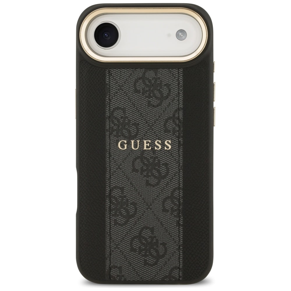 Guess 4G Stripe MagSafe -kotelo iPhone Airille - musta