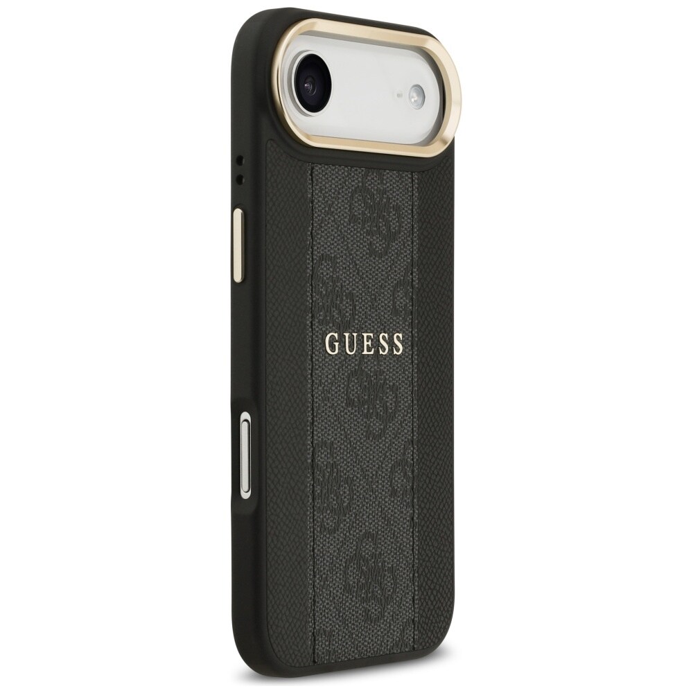 Guess 4G Stripe MagSafe -kotelo iPhone Airille - musta