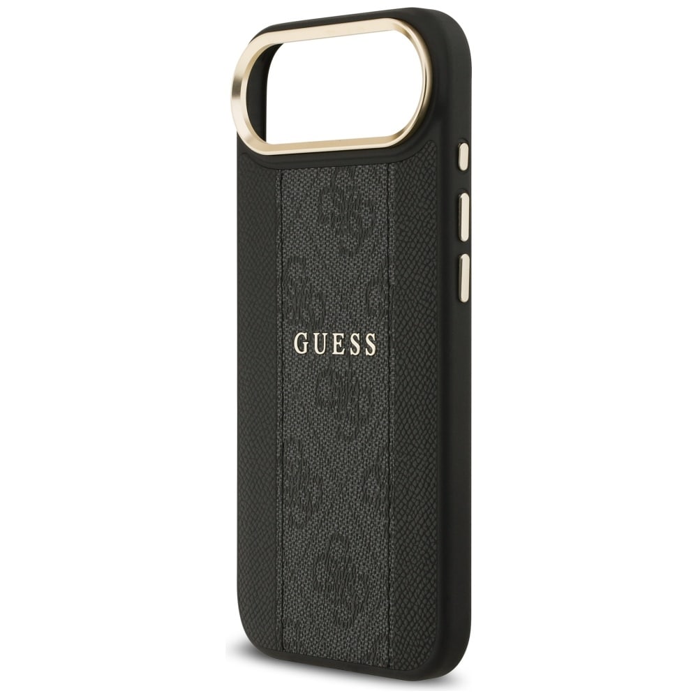 Guess 4G Stripe MagSafe -kotelo iPhone Airille - musta