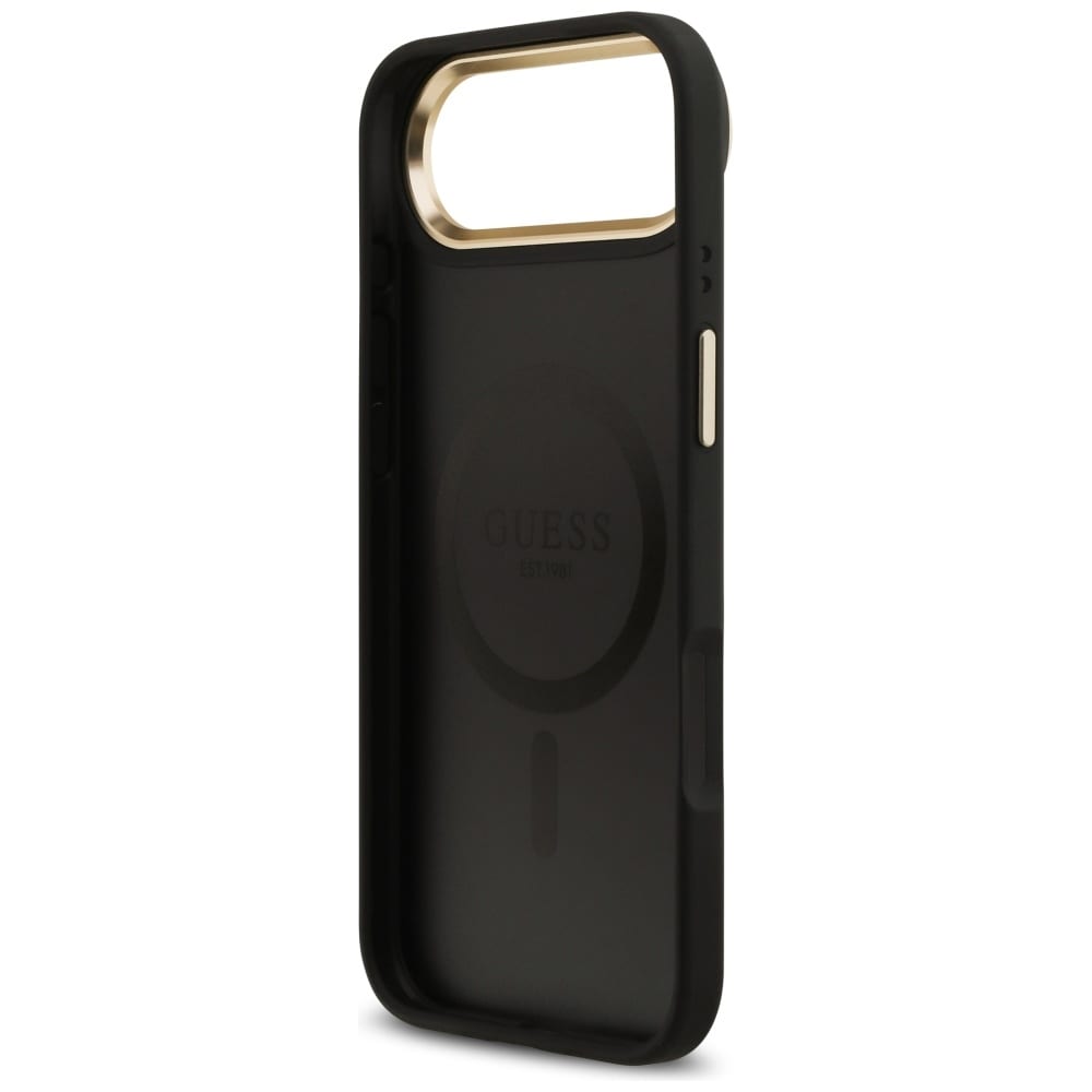 Guess 4G Stripe MagSafe -kotelo iPhone Airille - musta
