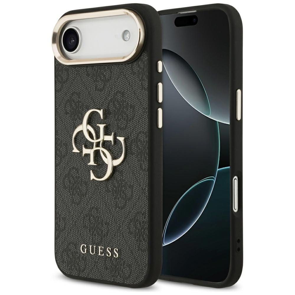 Guess 4G Big 4G Classic Logo Kotelo iPhone Airille - musta ja kultainen