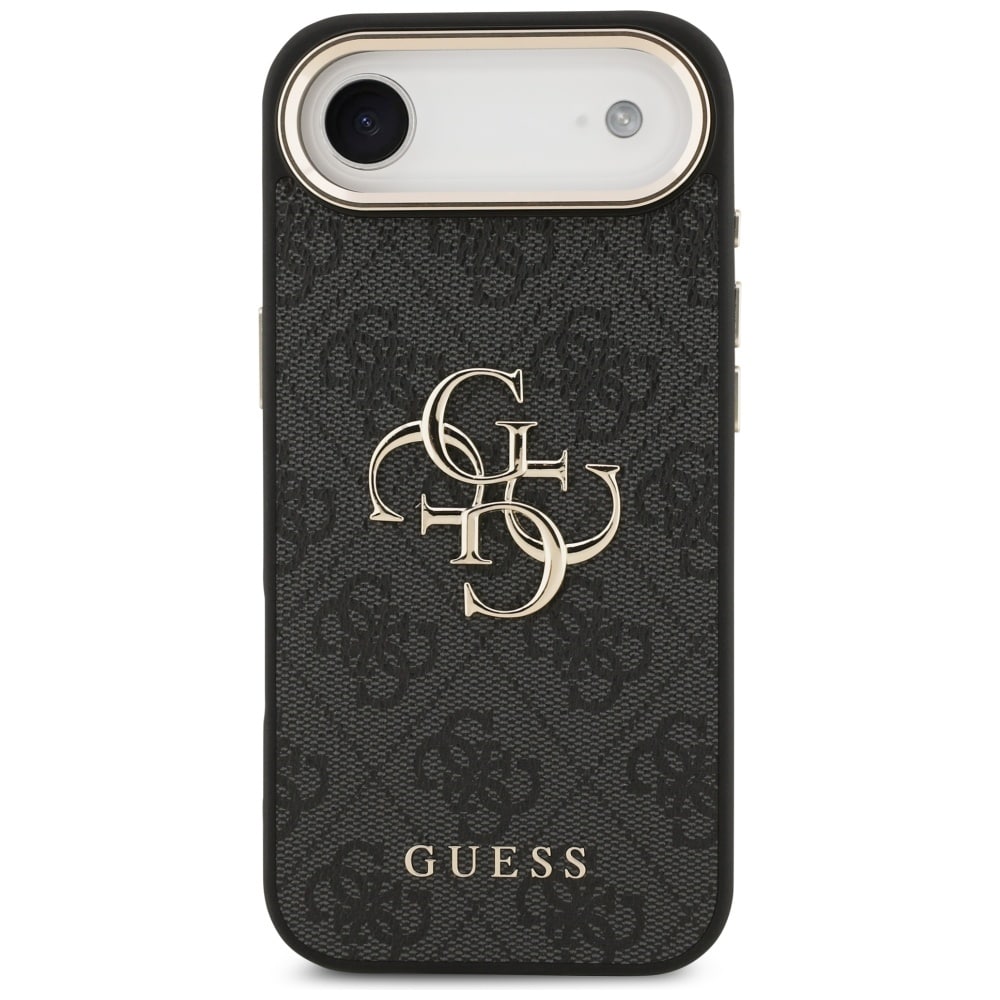 Guess 4G Big 4G Classic Logo Kotelo iPhone Airille - musta ja kultainen