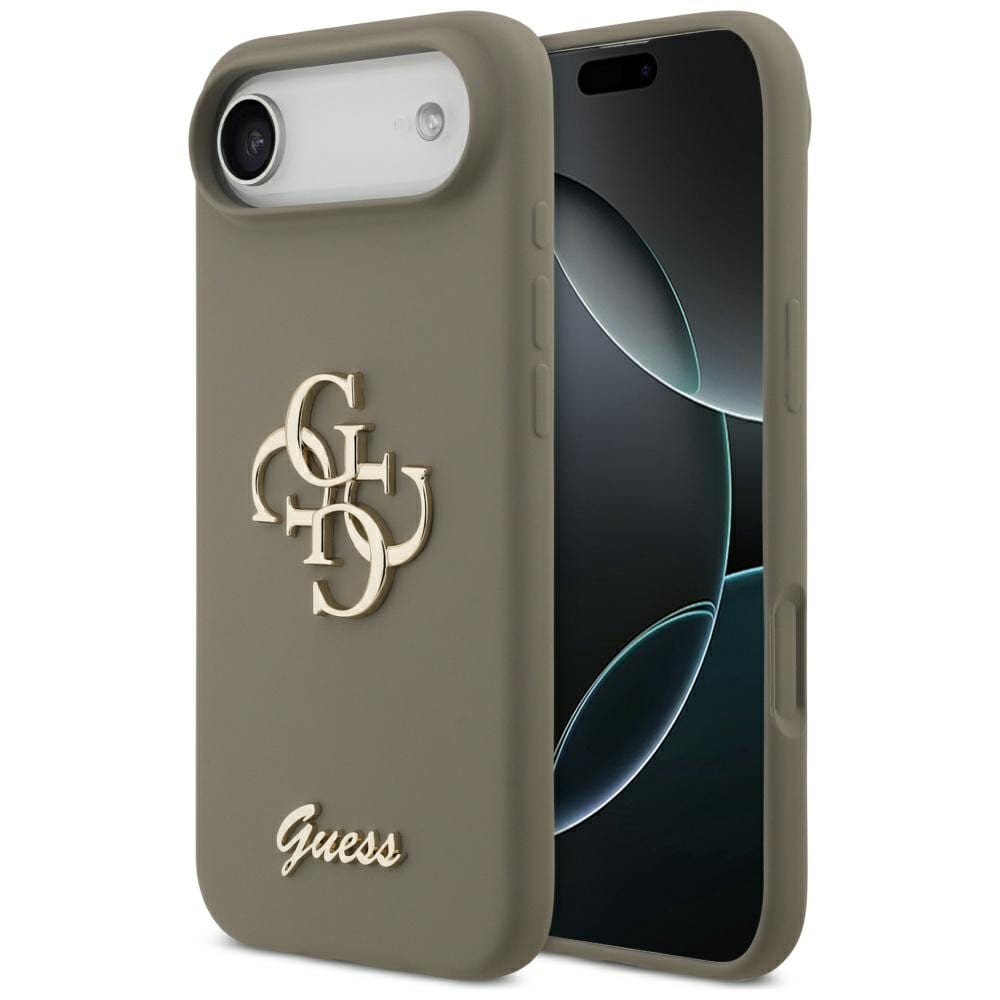 Guess Silikoni Big 4G Script Case for iPhone Air - ruskea