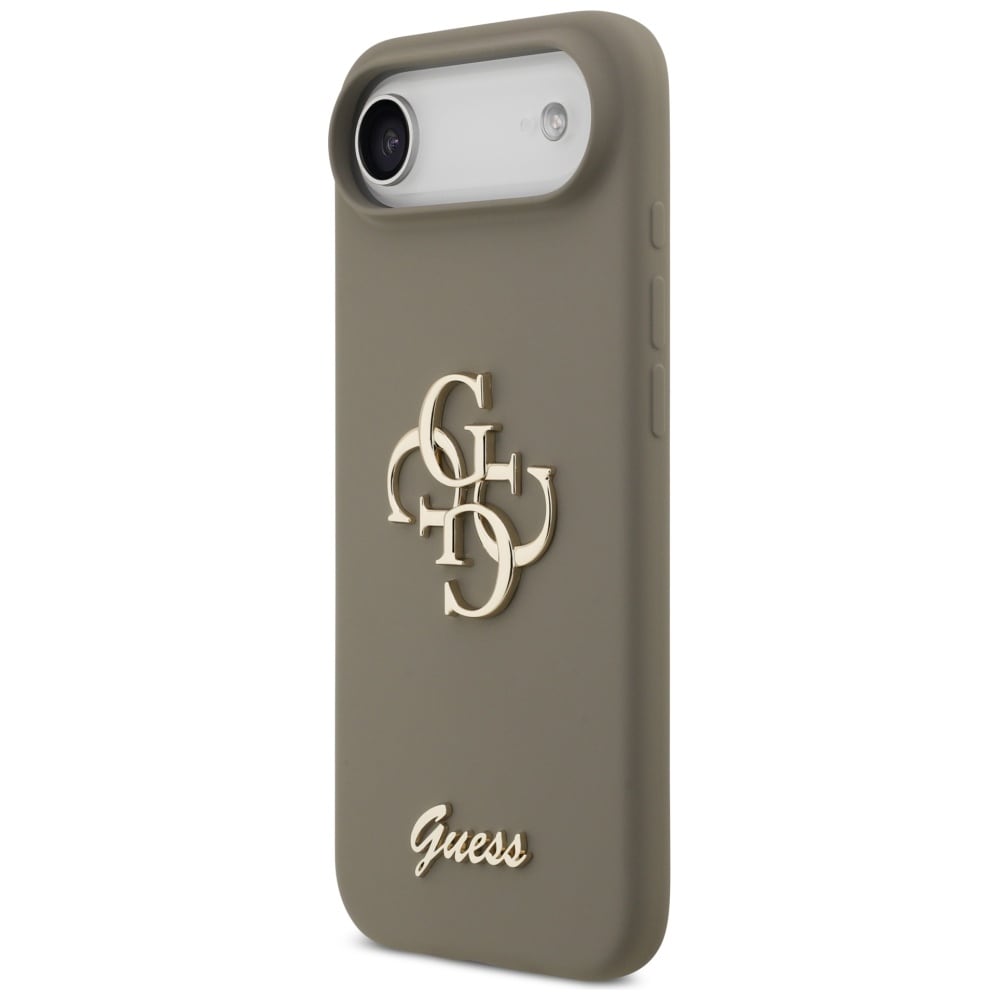 Guess Silikoni Big 4G Script Case for iPhone Air - ruskea