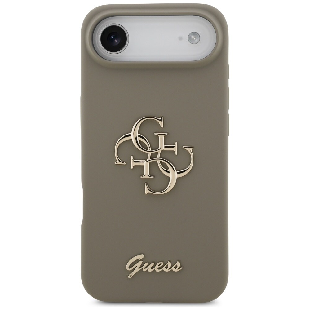 Guess Silikoni Big 4G Script Case for iPhone Air - ruskea