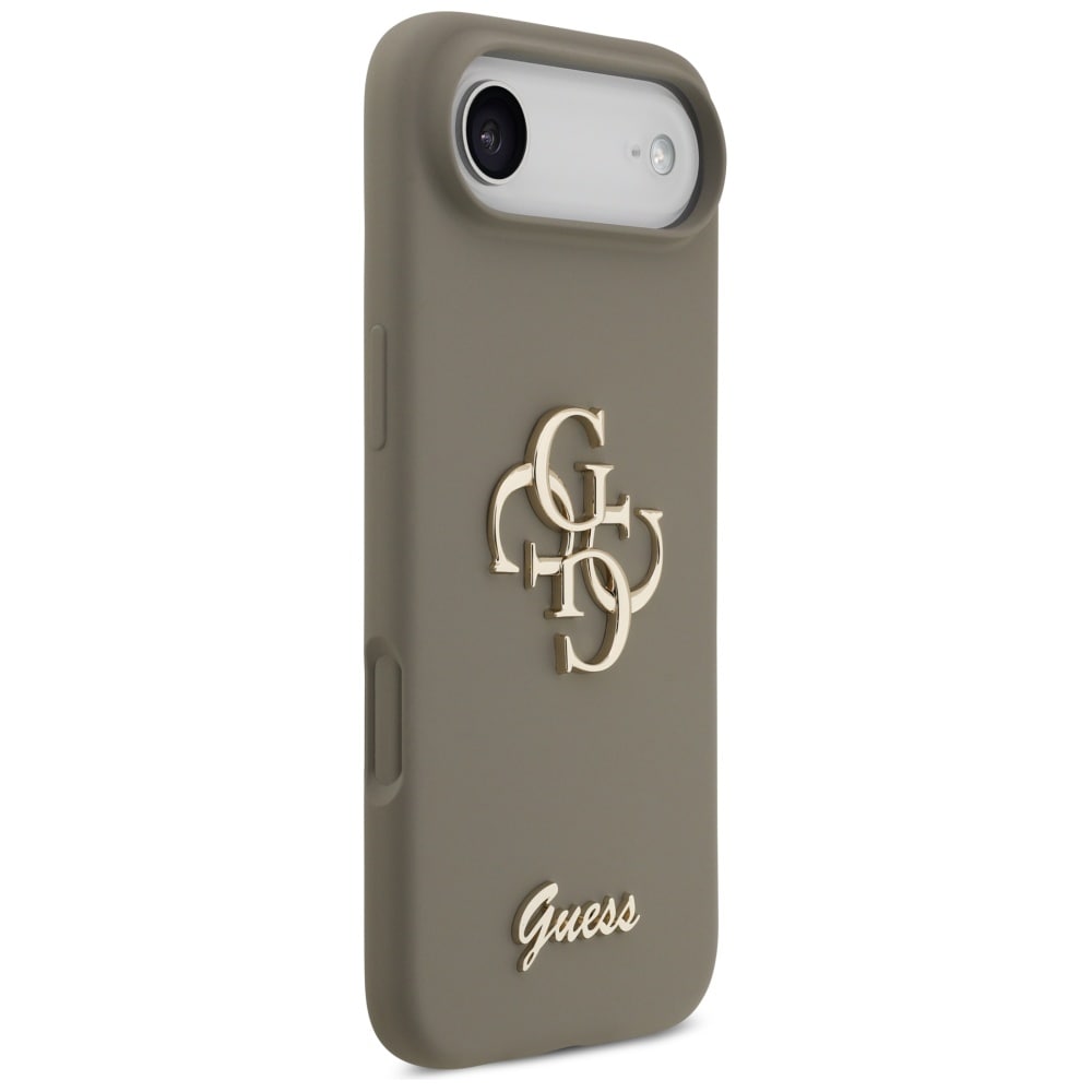 Guess Silikoni Big 4G Script Case for iPhone Air - ruskea